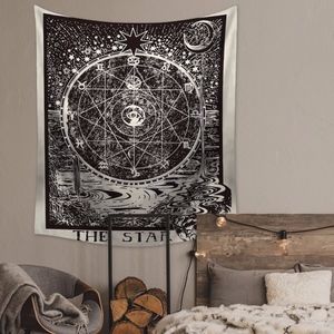Astrological Tapestry with Wall Hangers